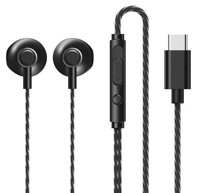 

Наушники Type-C проводные вакуумные с микрофоном гарнитура REMAX Wired Earphone for Music &Call RM-711a Черный