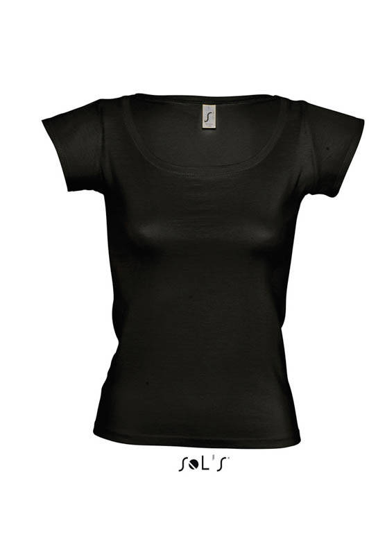 

Футболка жіноча SOL'S MELROSE (чорний-насичений, XL)