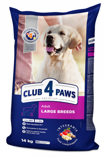 

Сухой корм Club 4 Paws Adult Large Breeds 14 kg для собак 14 кг