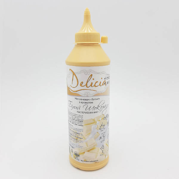 

Белый шоколад топинг Delicia 600гр. (16шт./ящ.)