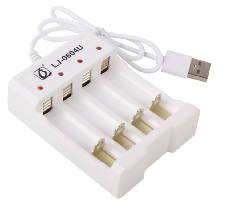 

Зарядное устройство на 4 аккумулятора AA/R6 ,AAA(R3) от USB