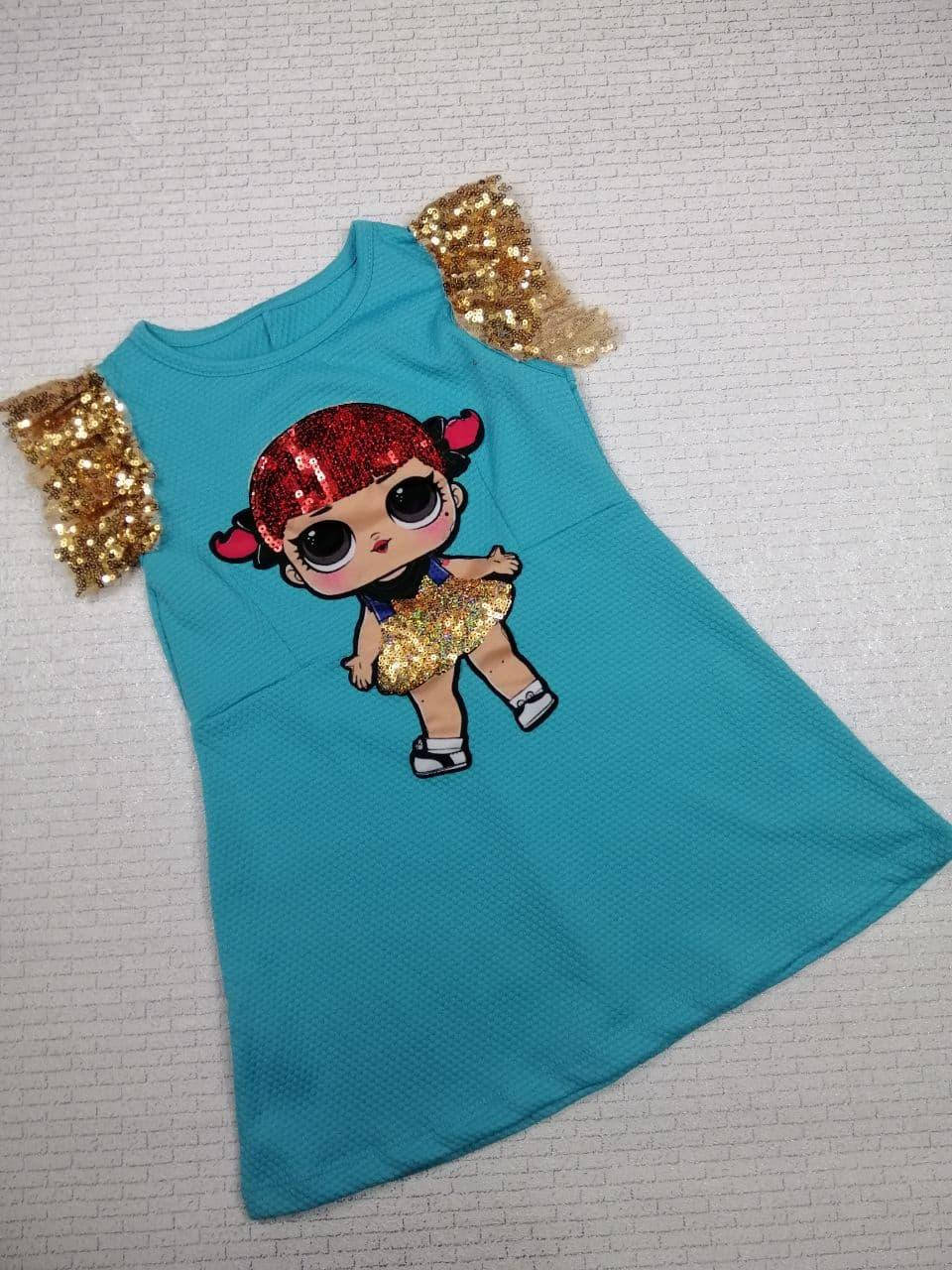 

Платье LOL с мигающими глазами на девочку 3-4, 4-5, 5-6, 6-7, 7-8, 8-9 лет, голубой 7-8 лет