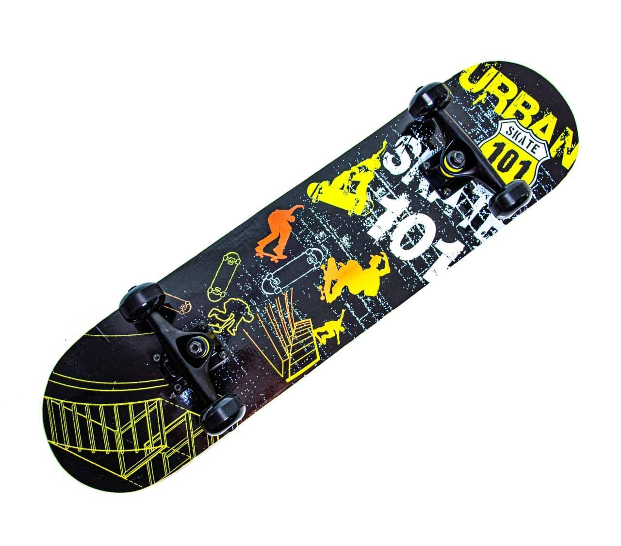 

Скейтборд деревянный, скейт "SCALE SPORTS" Urban, Черный