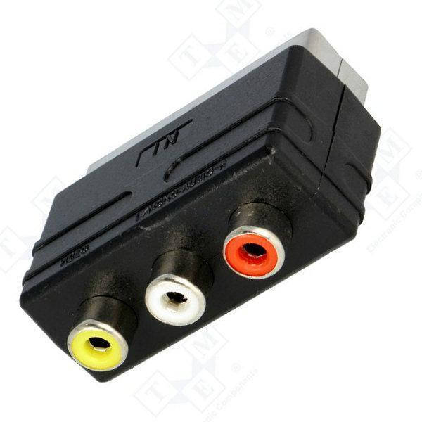 

Переходник 3RCA-SCART