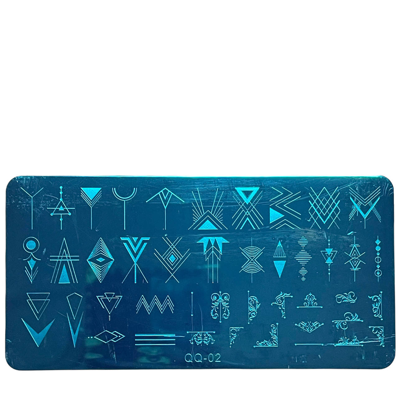 

Диск - пластина для стемпинга металлический прямоугольный, маленький (12 см на 6 см) QQ-02 (12)