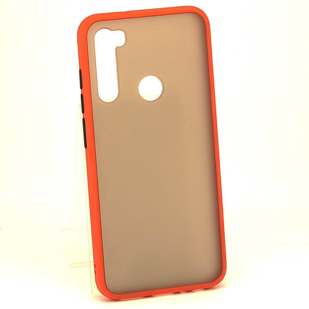 

Чехол Matteframe для Xiaomi Redmi Note 8 бампер матовый противоударный Красный