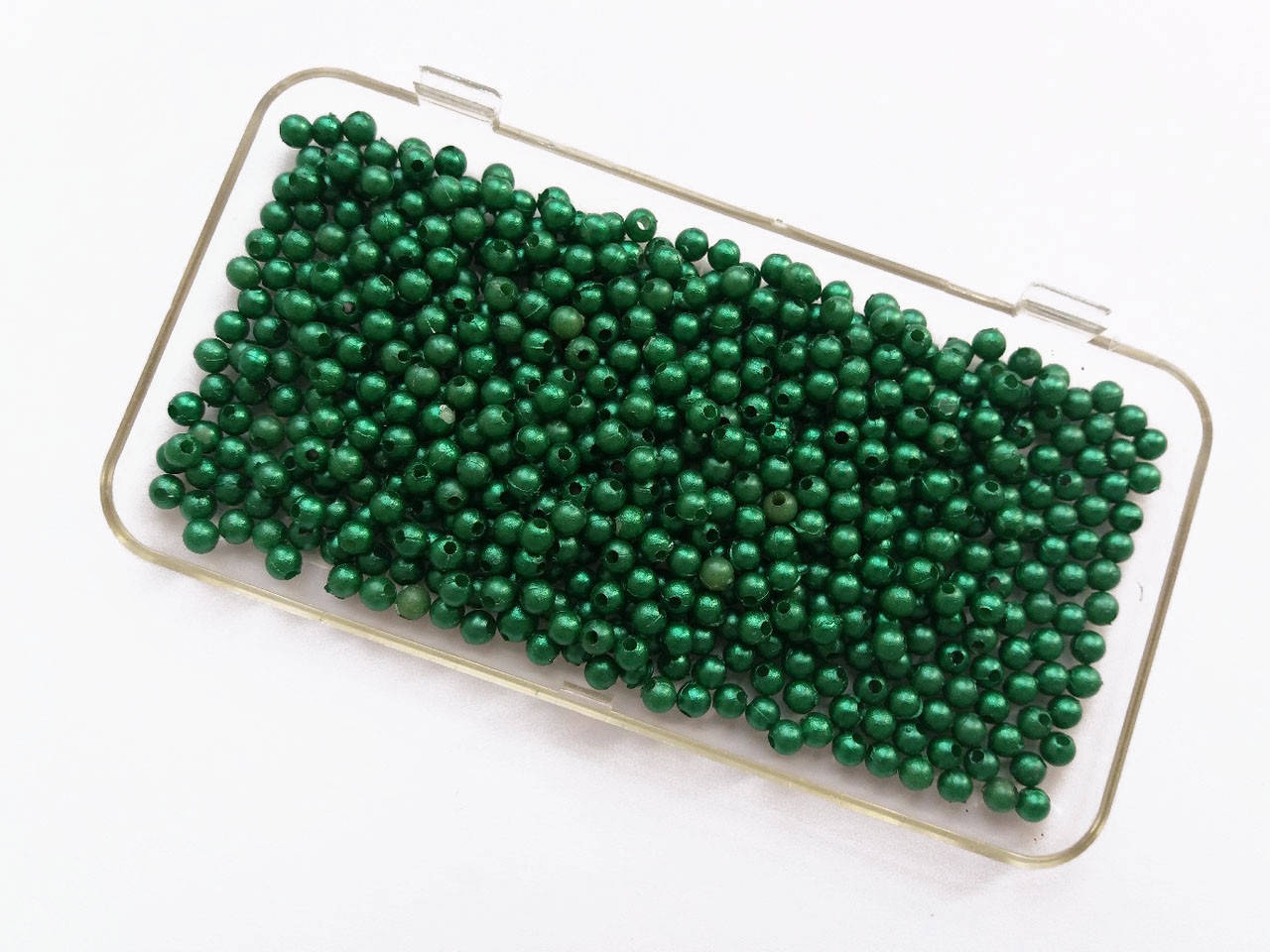

Бусинки 0,4 см зеленые 100 шт