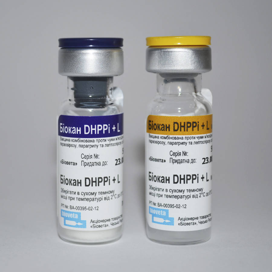 

Вакцина Биокан DHPPi+L 1 доза