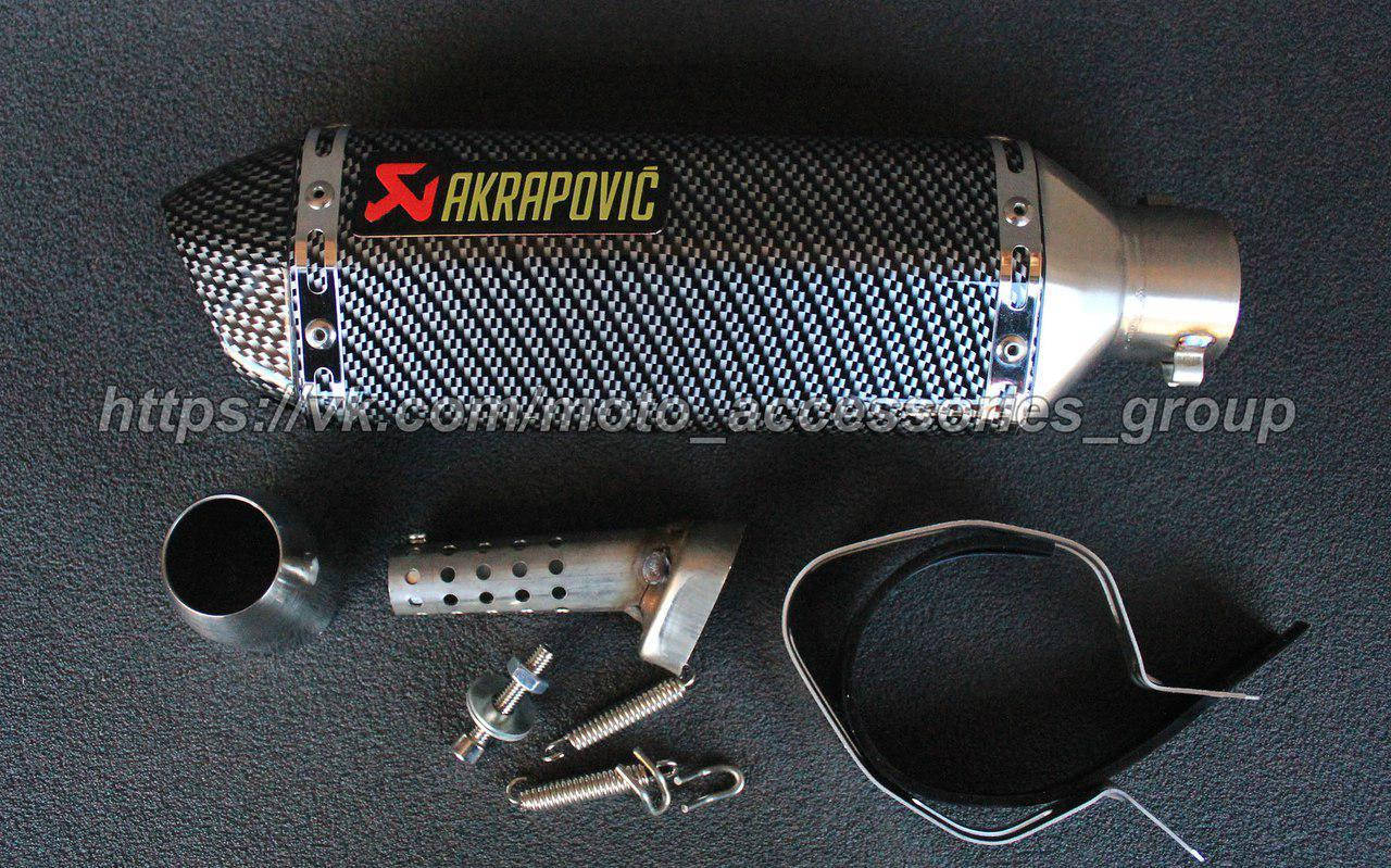 

Прямоточный глушитель (прямоток) Akrapovic Carbon на мотоцикл