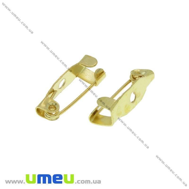 

Основа для броши, 15х5 мм, Золото, 1 шт (OSN-028395)