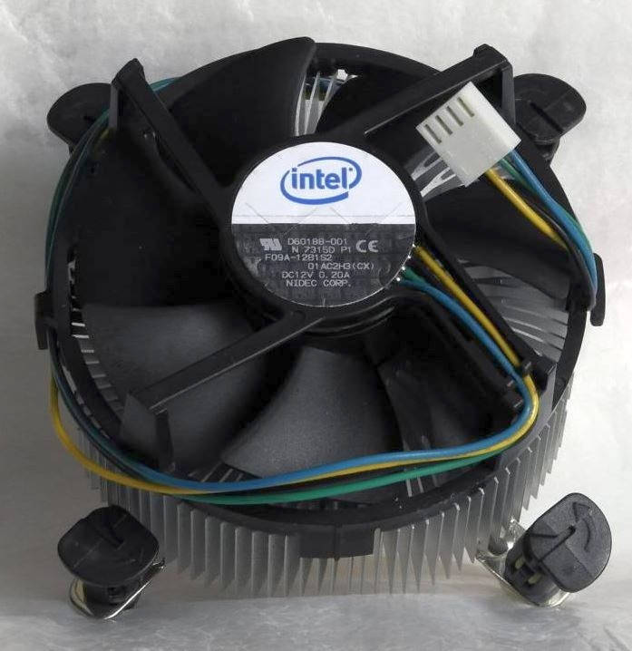 

БУ Процессорный кулер Intel D60188 медь (s775, 4pin, 2700 об/мин)