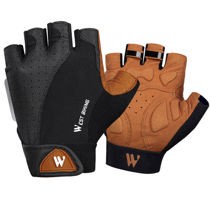 

Перчатки для велосипеда West Biking 0211196 M Brown без пальцев