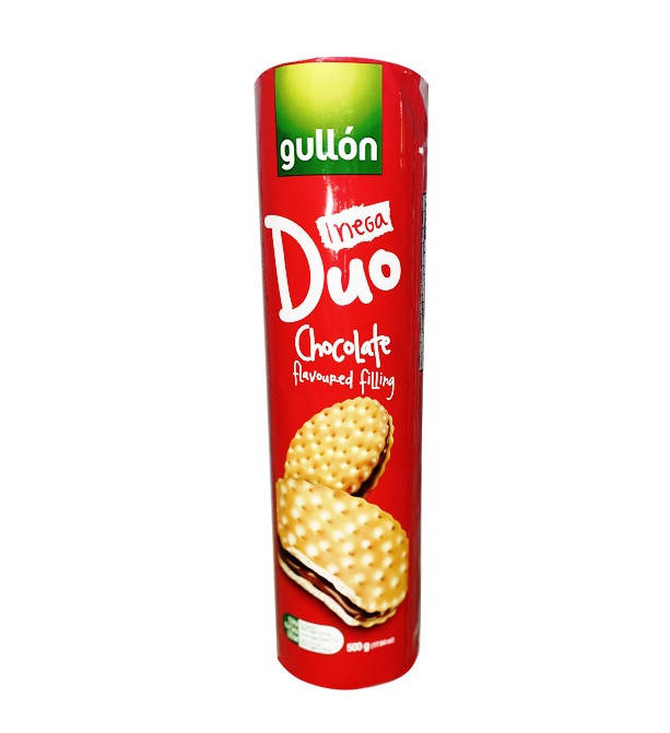 

Печенье сэндвич с шоколадным кремом Mega Duo Crema Sabor Chocolate Gullon 500 г Испания