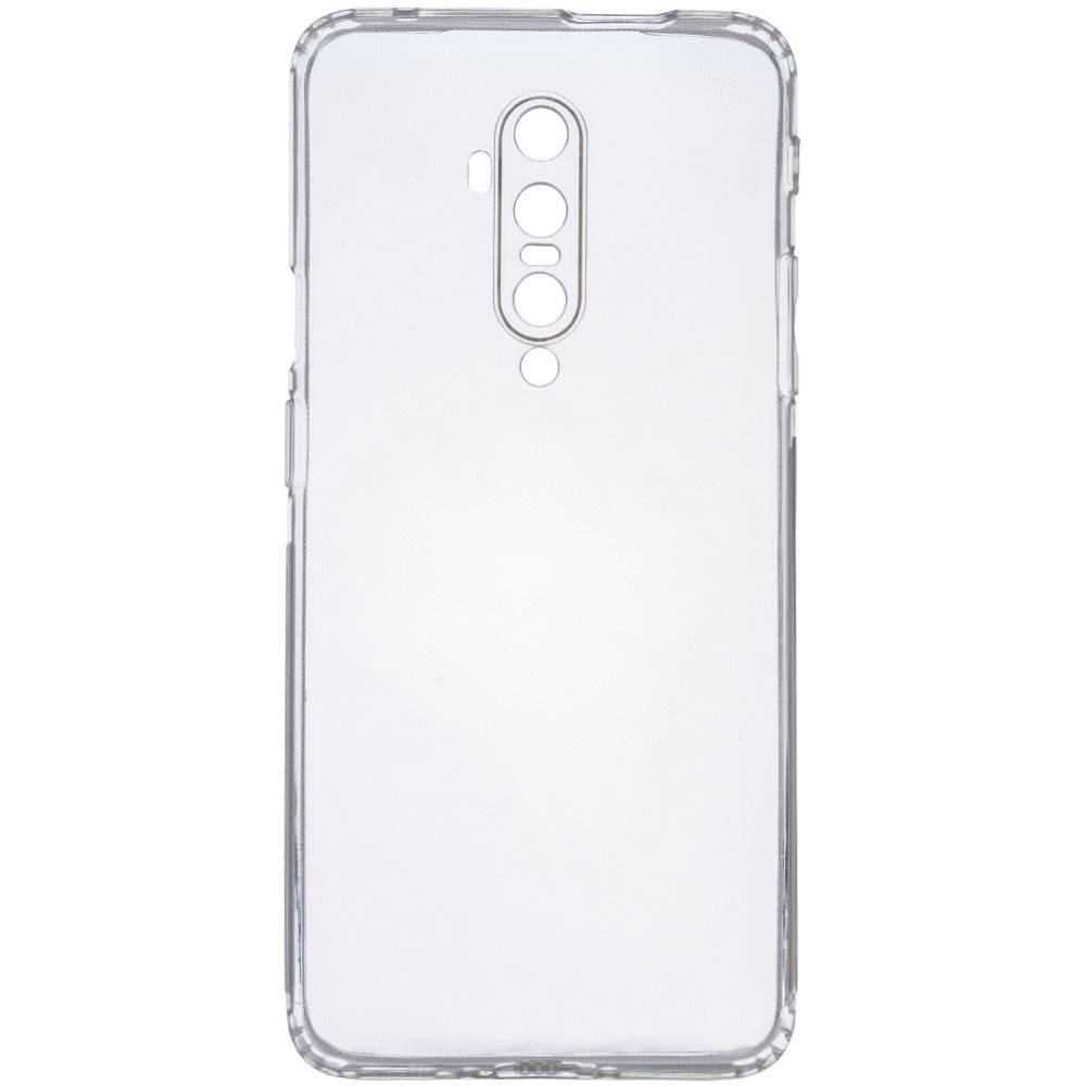 

Тонкий силиконовый чехол с заглушками для OnePlus 7T Pro прозрачный, Черный