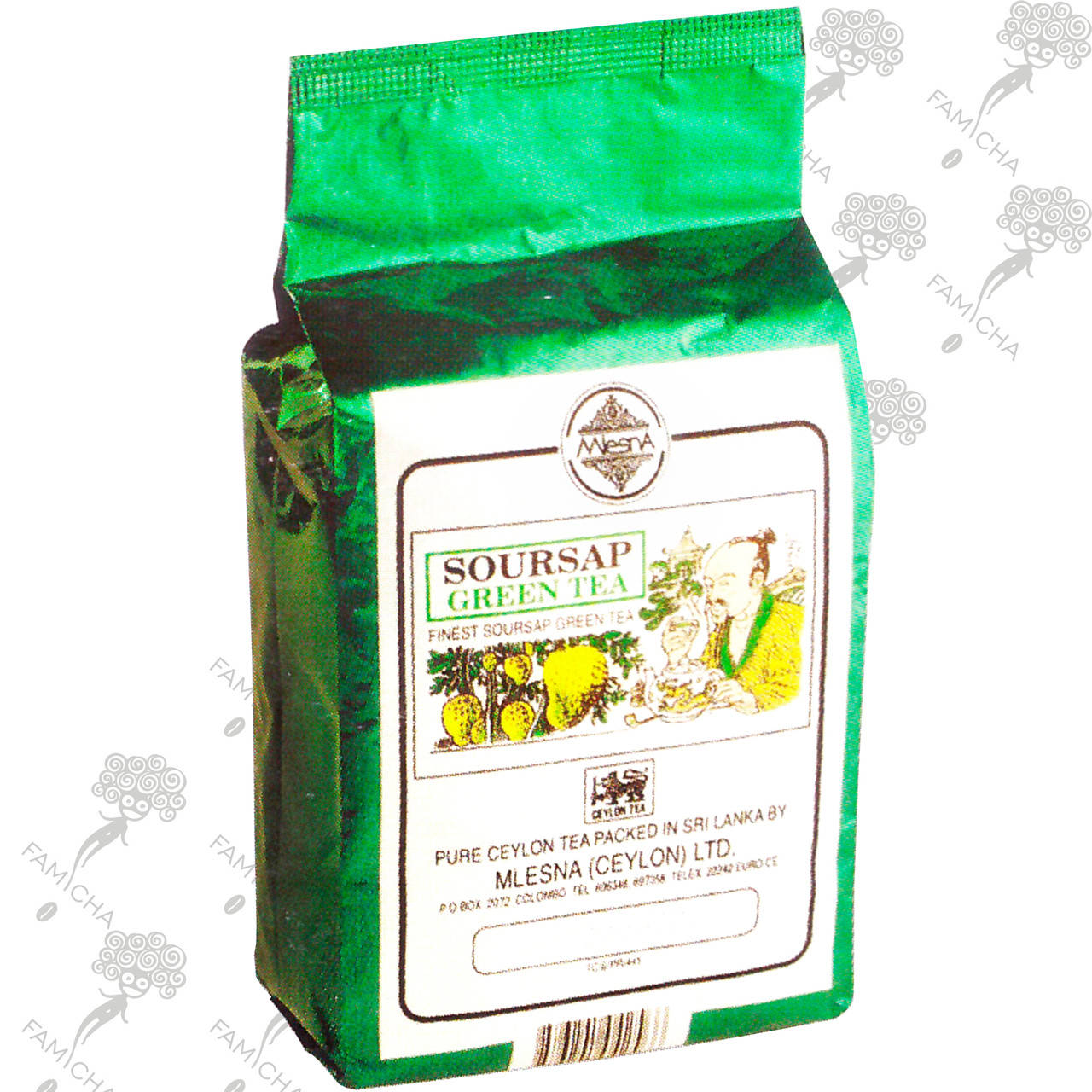 

Зеленый чай Саусеп, Soursop Green Tea, Mlesna (Млесна) 500г
