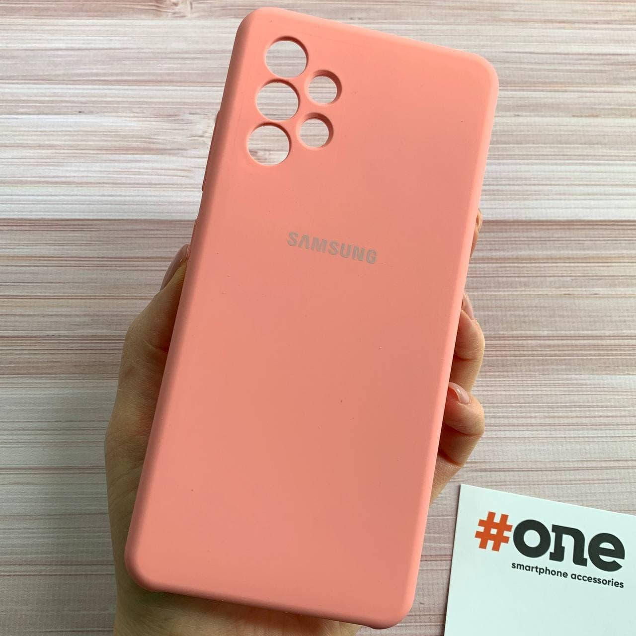 

Чехол для Samsung Galaxy A32 с микрофиброй плотный с бархатом чехол на телефон самсунг а32 персиковый SFA