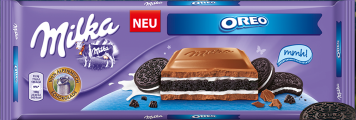 

Шоколад молочный Milka Oreo 300г Милка