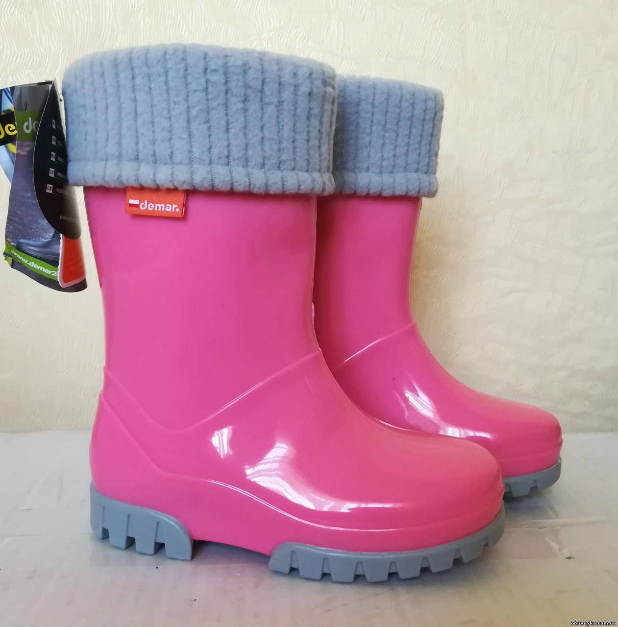 

Резиновые сапоги Демар Флуо розовые. Demar Twister Lux F 22-23, Розовый