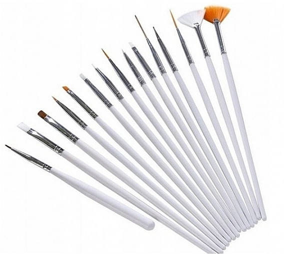 

Набор кистей для росписи ногтей, 15 шт