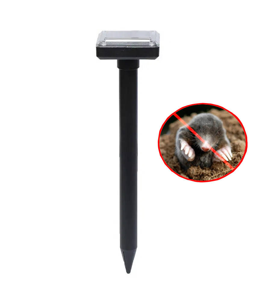 

Отпугиватель кротов и грызунов на солнечной батарее, Черный