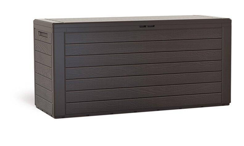 

Садовый ящик-сундук для хранения PROSPERPLAST Woodebox MBWL280-440U пластиковый коричневый