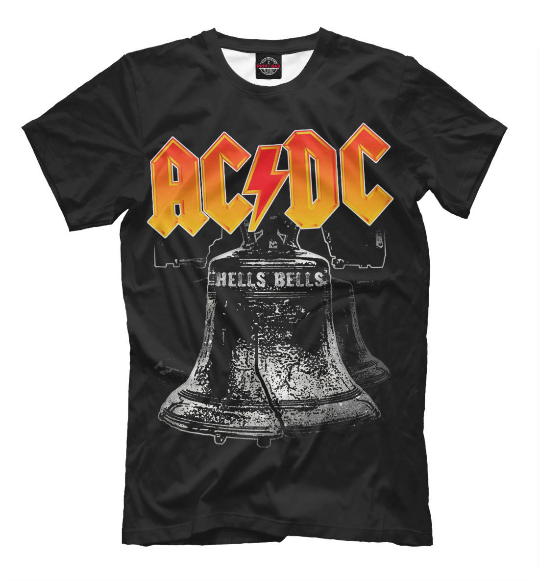 

Футболка с принтом "AC/DC (Эй-си/Ди-си) колокол" Push IT XXXL