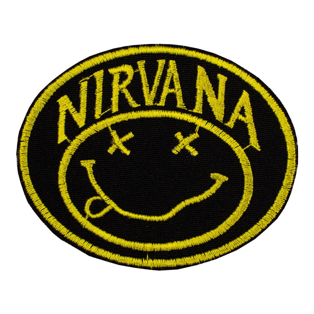 

Нашивка с вышивкой NIRVANA 4 смайл