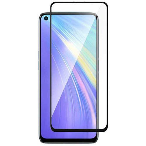 

Захисне скло Glass Full Glue для Realme 6 (Чорний), Черный
