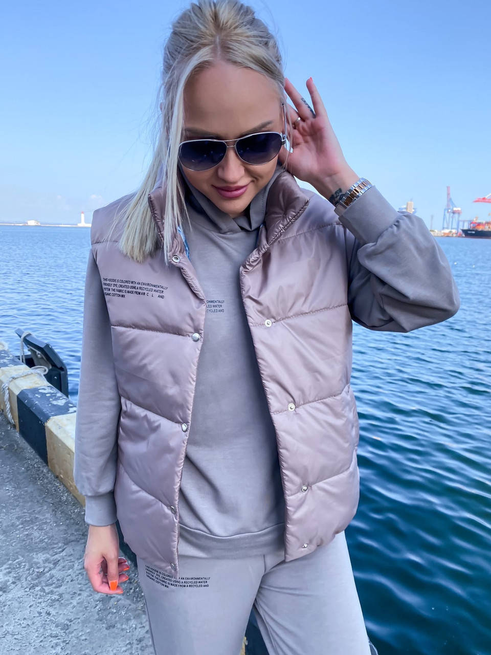 

Женская жилетка 10255 (ВИВ), Коричневый