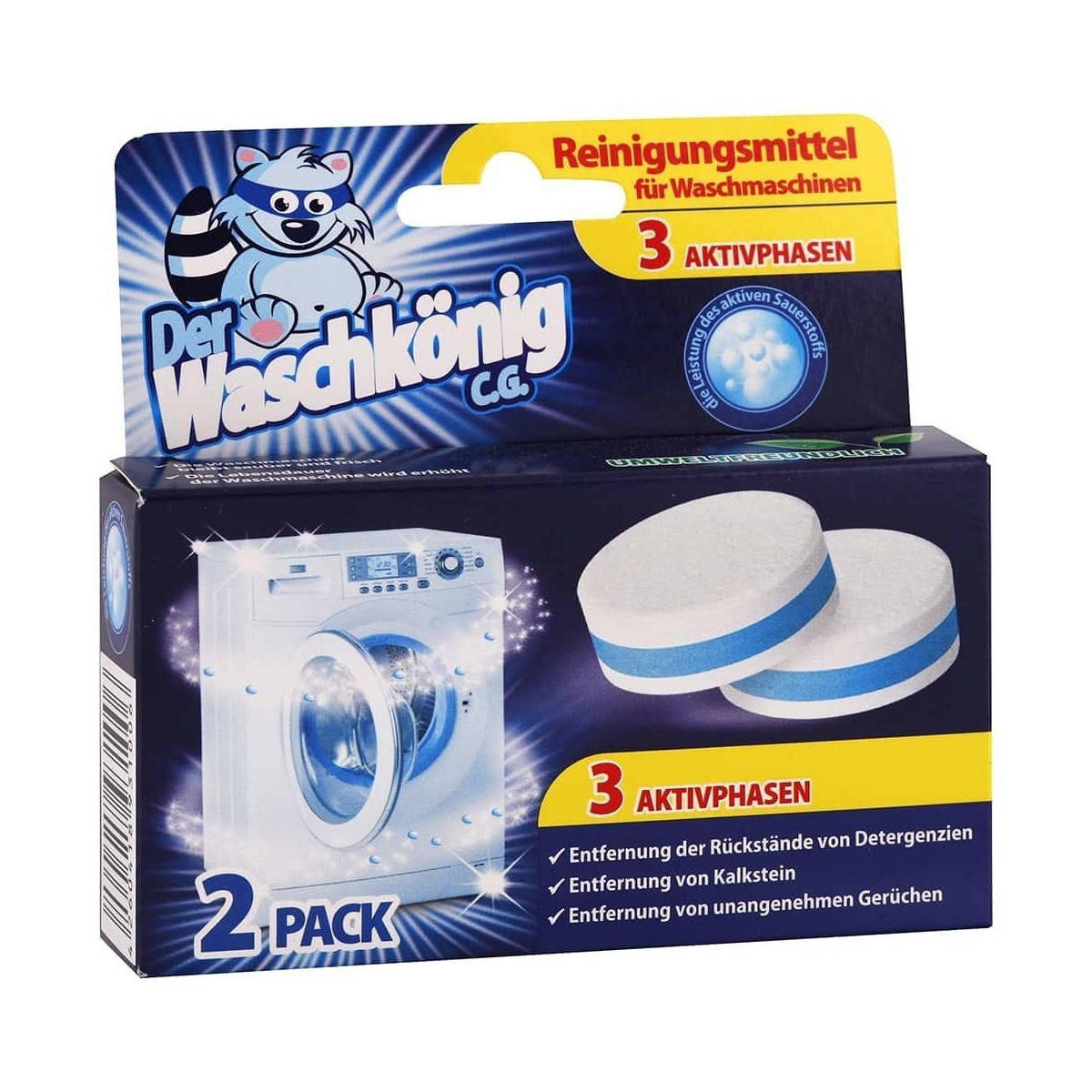 

Таблетки для чистки пральної машини Waschkonig, 2шт