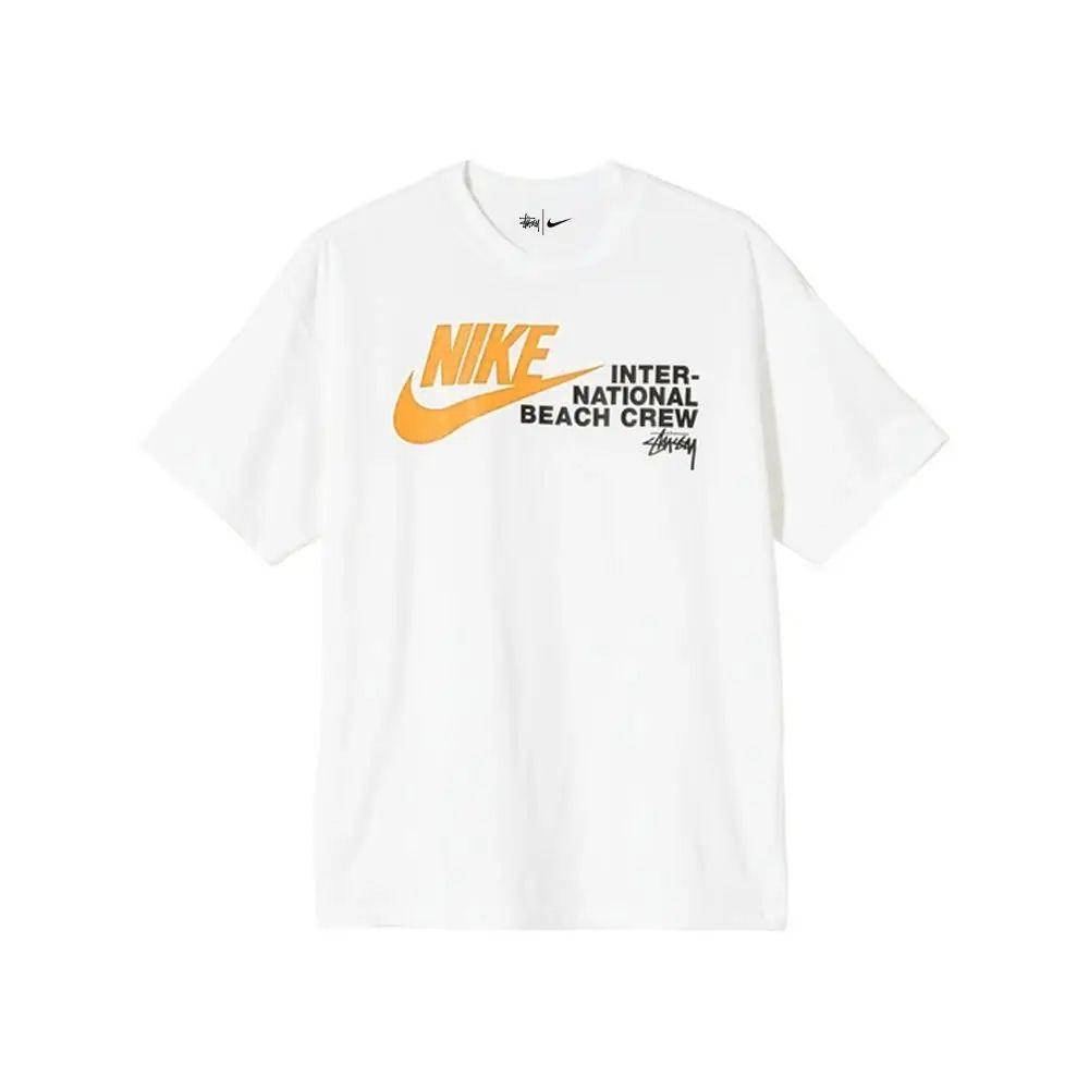 

Белая футболка Nike x Stussy International Beach Стасси оригинальная бирка