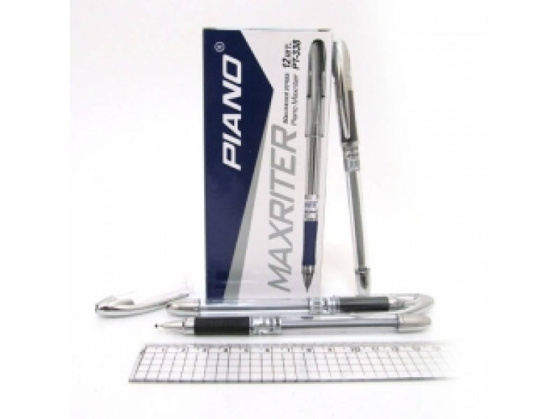 

Ручка шариковая Piano PT-338 MAXRITER SILVER чёрная PIANO (PT-338/2)