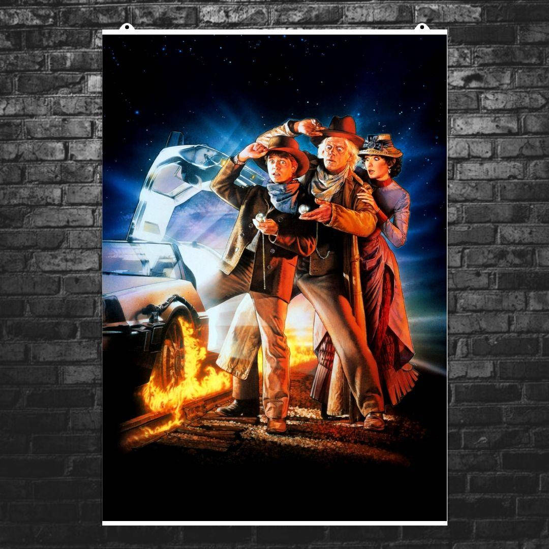 

Постер "Назад в будущее 3". Back to the future, плакат без текста. Размер 42x30см (A3). Полуглянец