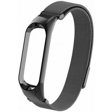 

Миланская Петля Mi Band 4 (Сяоми Ми Бэнд 4) черный