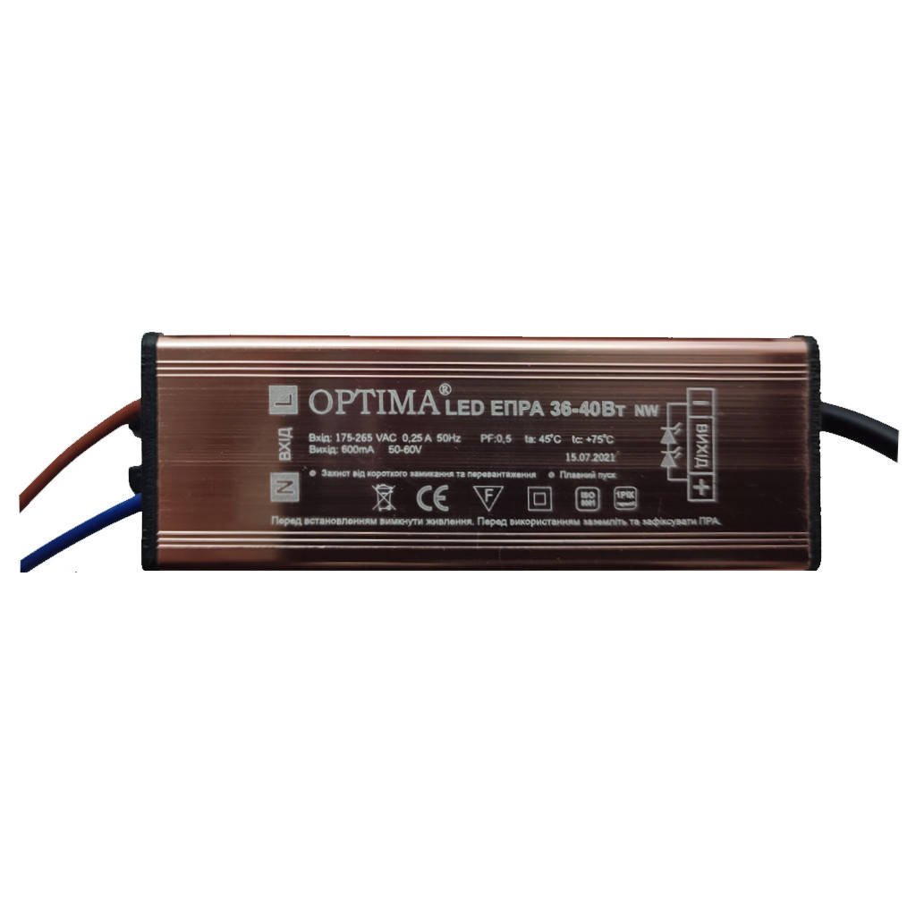 

Ремкомплект драйвер для панели 600x600 36-40W Optima