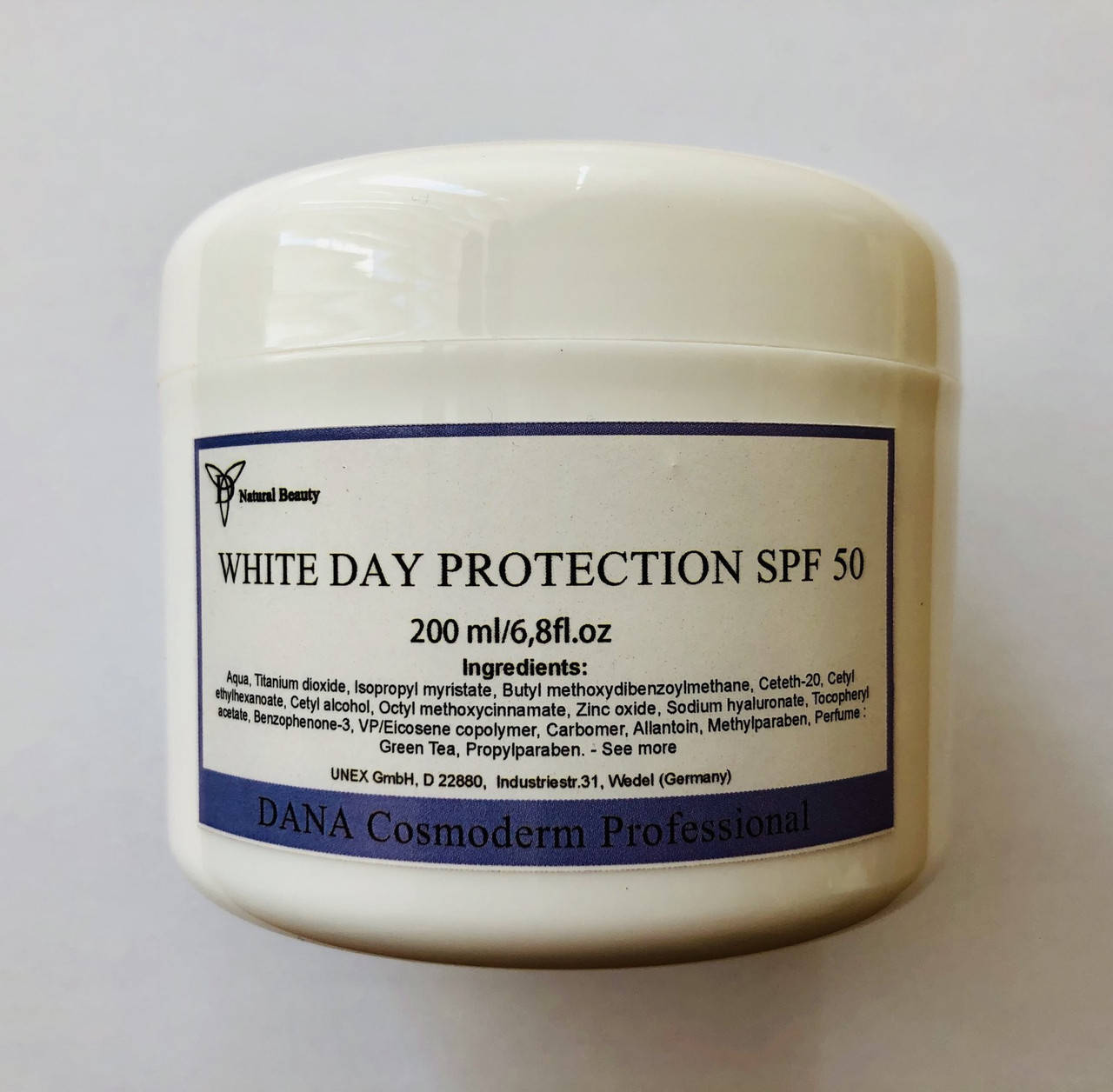 

Отбеливающий защитный крем DANA с SPF50, 200 мл. (D901)