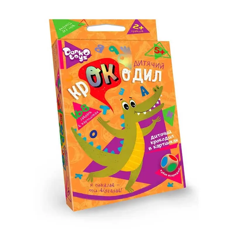 

Гр Настольная игра викторина "Крокодил" (укр) CROC-01-01U (32) "Danko Toys"