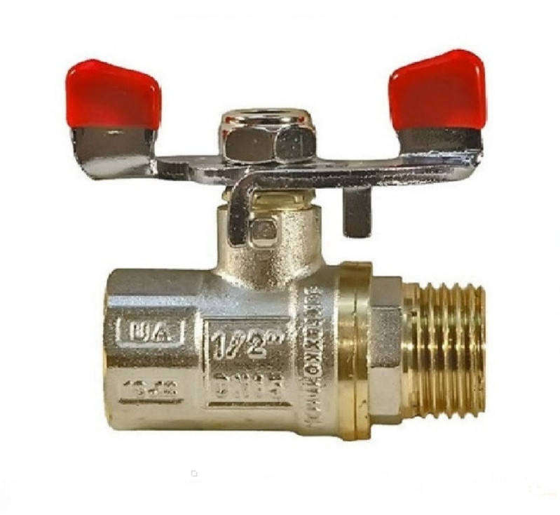 

Кран шаровый 3/4" Г.Ш. бабочка