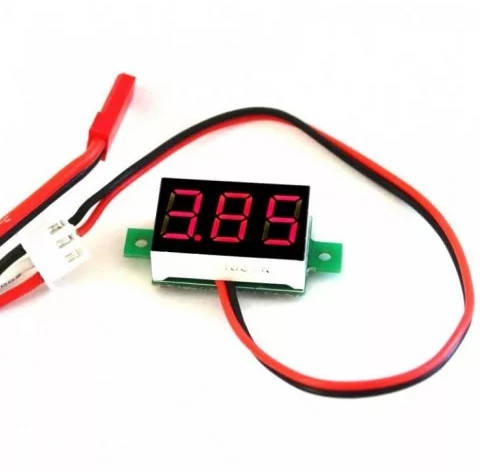 

Вольтметр встраиваемый DC 0-100V LED, Желтый