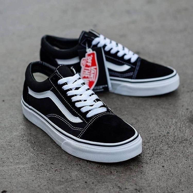 

Низкие черные кеды vans off the wall унисекс 36-41 размера, Черно-белый