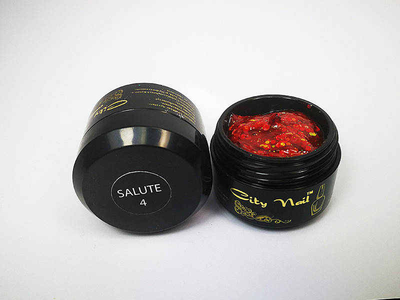 

Глиттер SALUTE 4 красный