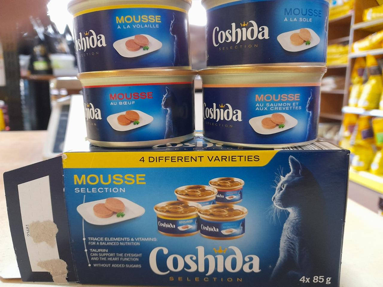 

Coshida Mousse Selection, премиум муссы для котов, ассорти вкусов, 4 х 85 г