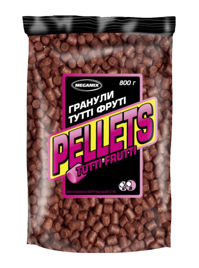 

Гранулы "Мегамикс" Пелетс Тутти Фрутти 800г Pellets Tutti Frutti Megamix