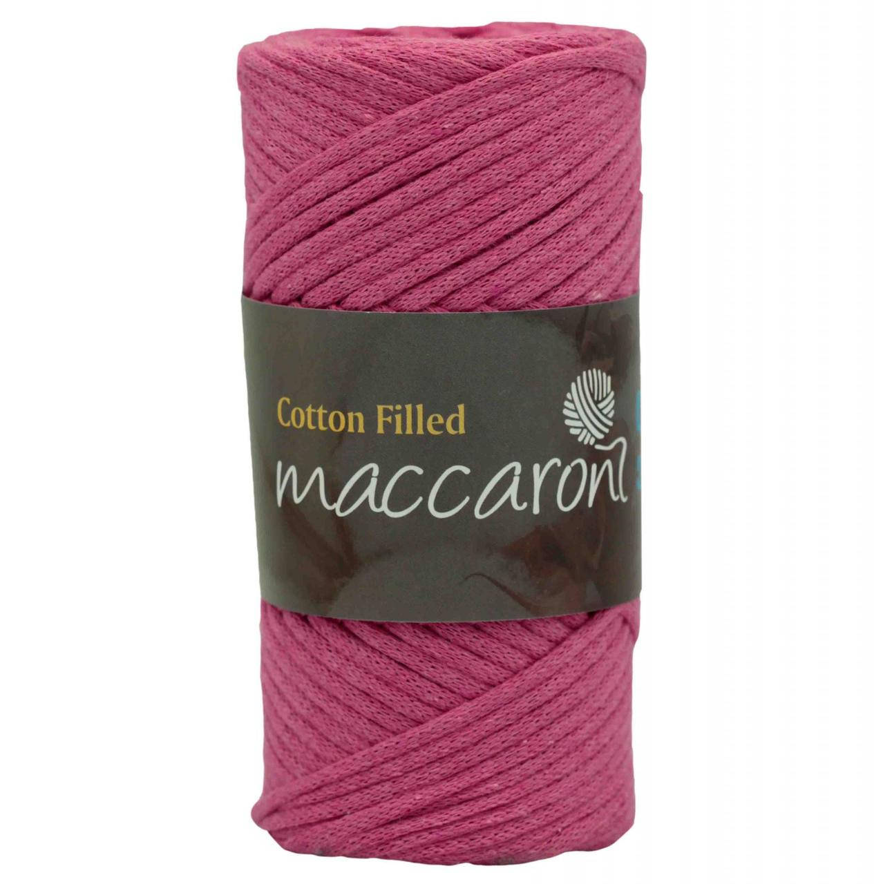

Хлопковый шнур Cotton Filled Maccaroni с сердечником, 3 мм, малиновый