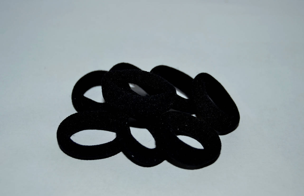 

Гумки для волосся Калуш 2,7см мікрофібра, колір- чорний, 1шт