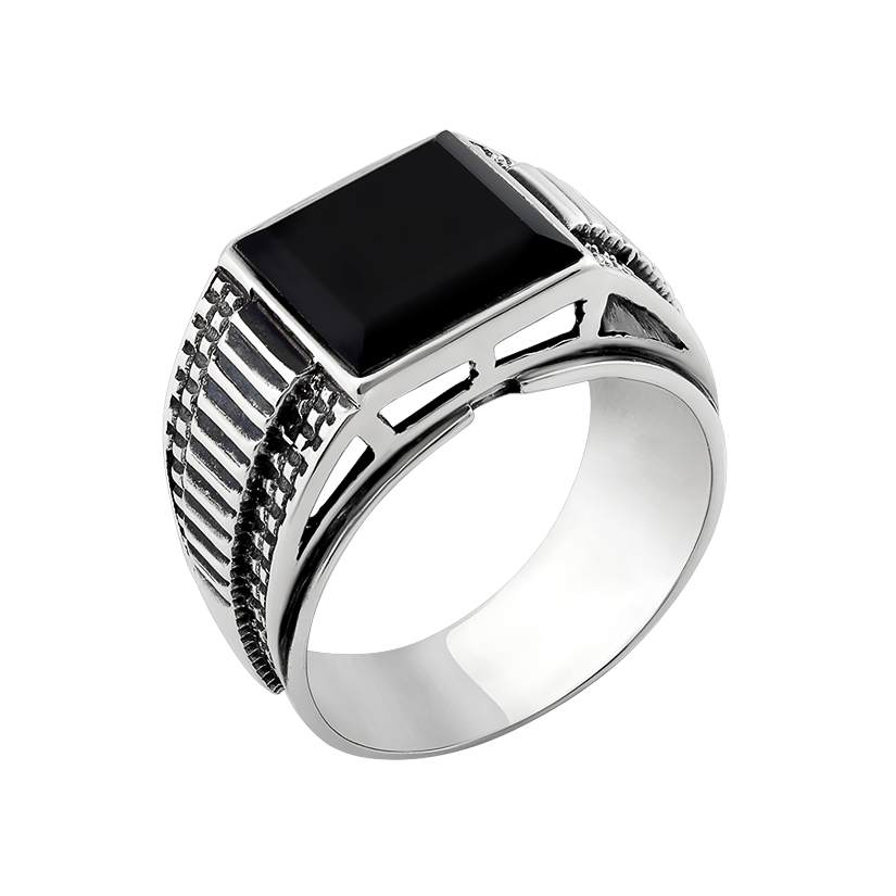 

Мужское кольцо из серебра