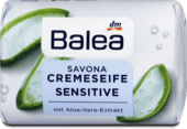 

Balea Seifenstück sensitive mit Aloe-Vera-Extrakt Кусковое крем-мыло для чувствительной кожи 150 г