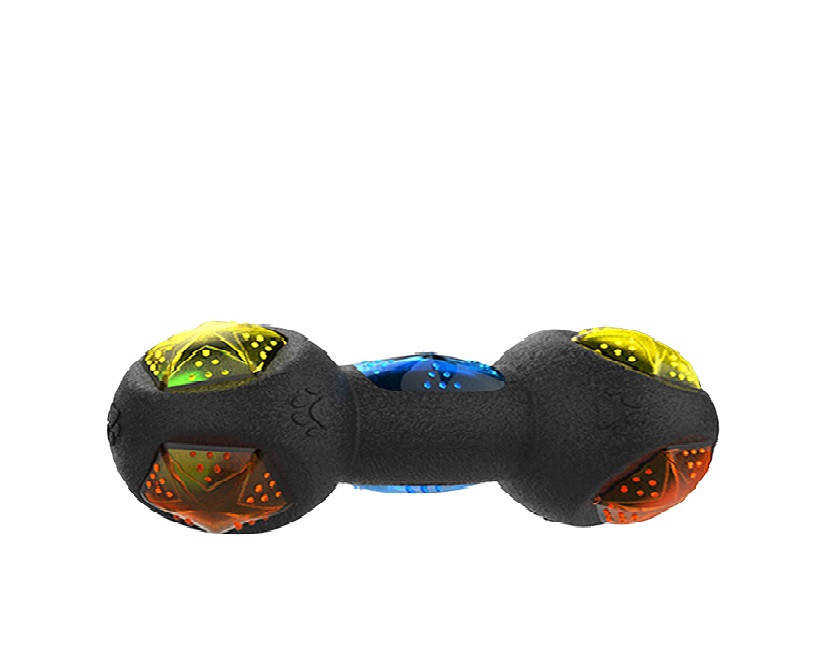 

Игрушка для собак с пищалкой гантель LED Diamond Dumbbell, 14,5см