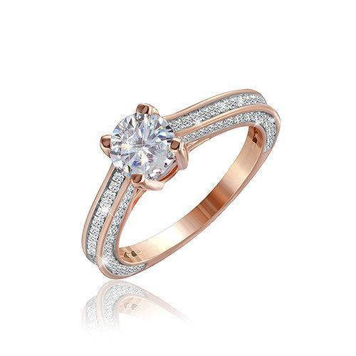 

Позолоченое кольцов стиле "Damiani" 585 пробы на серебре 925 пробы