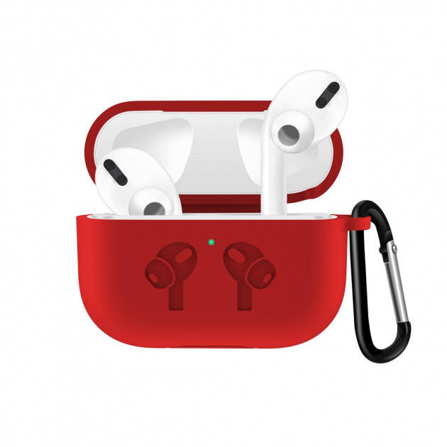 

Чехол для наушников Apple AirPods Pro Alitek Logo Красный + карабин